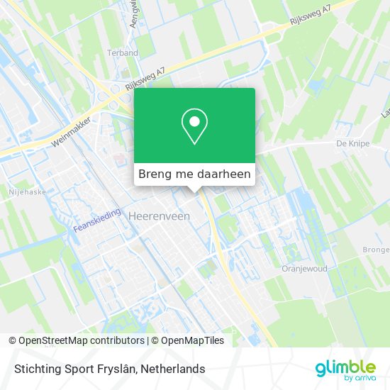 Stichting Sport Fryslân kaart