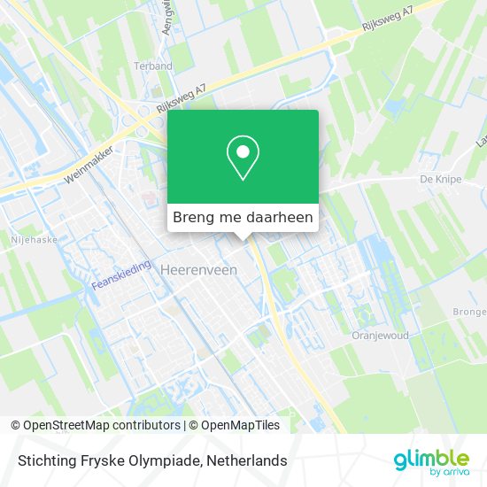 Stichting Fryske Olympiade kaart