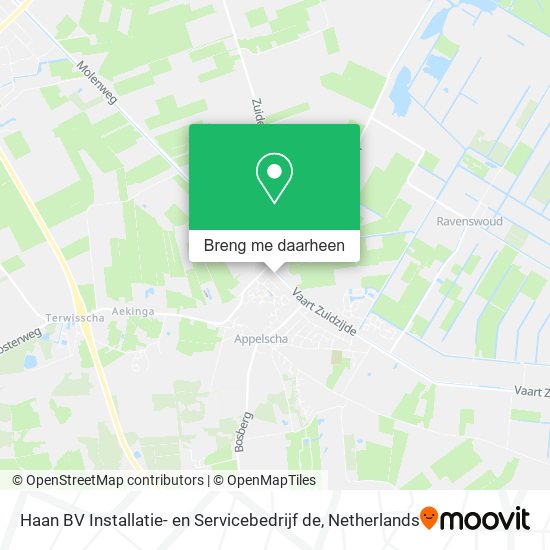 Haan BV Installatie- en Servicebedrijf de kaart