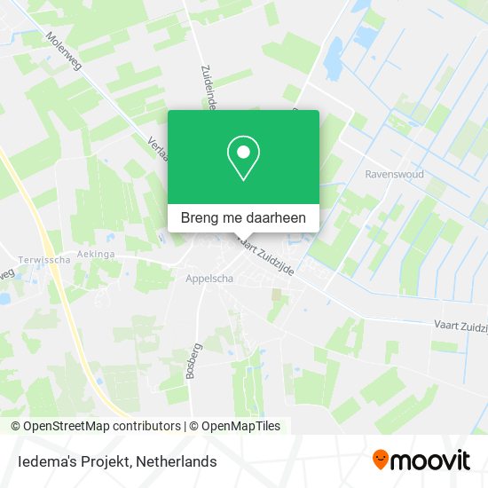 Iedema's Projekt kaart