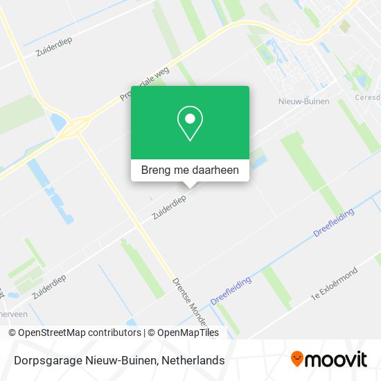 Dorpsgarage Nieuw-Buinen kaart