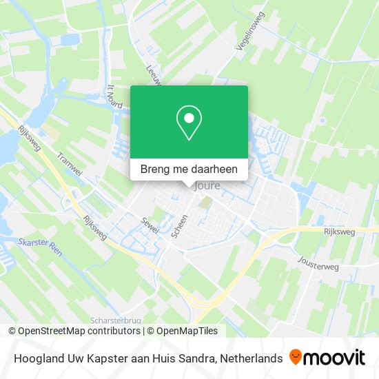 Hoogland Uw Kapster aan Huis Sandra kaart