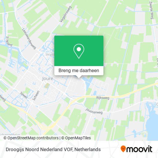 Droogijs Noord Nederland VOF kaart