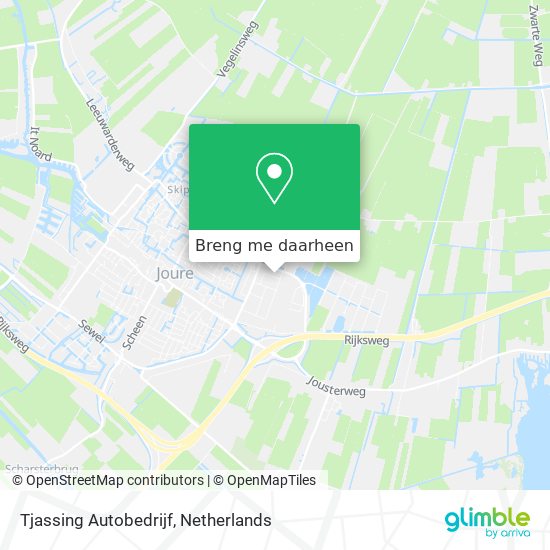 Tjassing Autobedrijf kaart