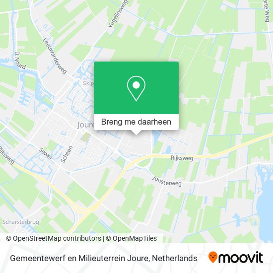 Gemeentewerf en Milieuterrein Joure kaart