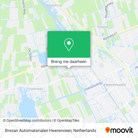 Brezan Automaterialen Heerenveen kaart