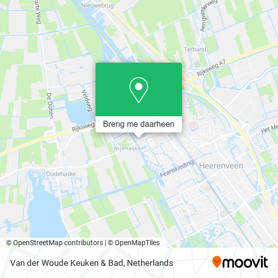 Van der Woude Keuken & Bad kaart