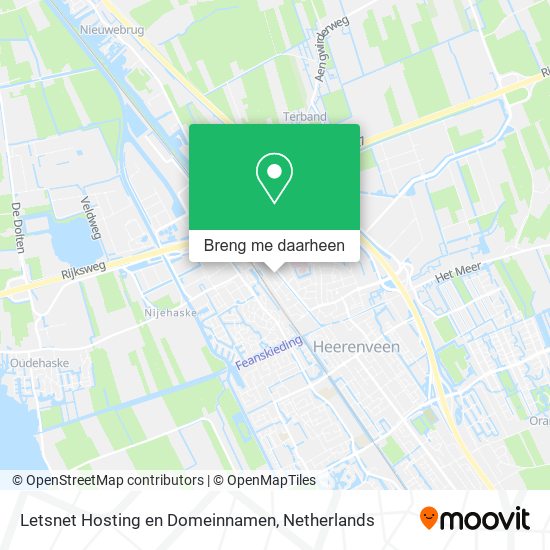 Letsnet Hosting en Domeinnamen kaart