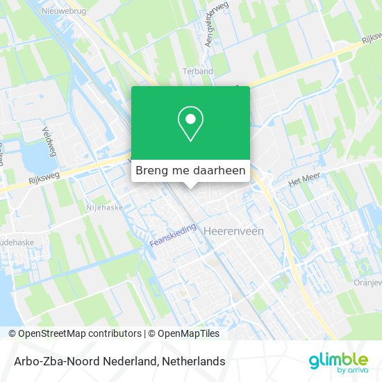 Arbo-Zba-Noord Nederland kaart