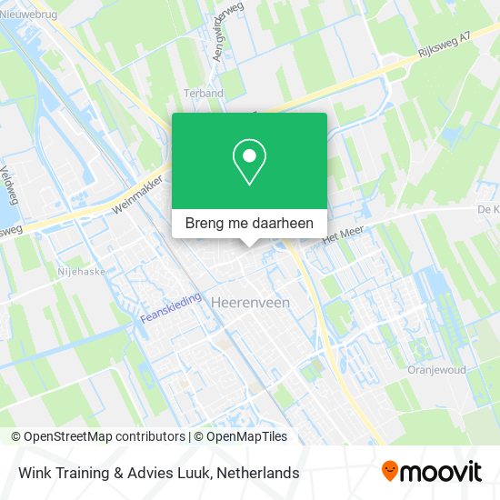 Wink Training & Advies Luuk kaart