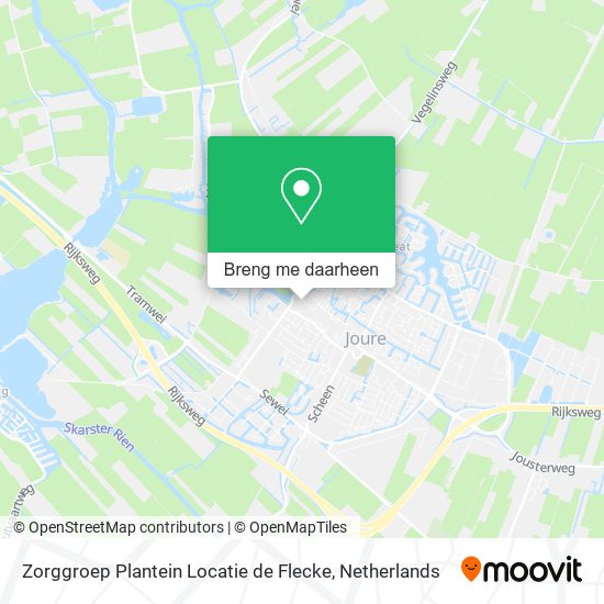 Zorggroep Plantein Locatie de Flecke kaart