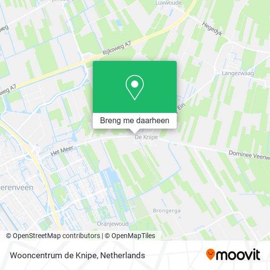 Wooncentrum de Knipe kaart