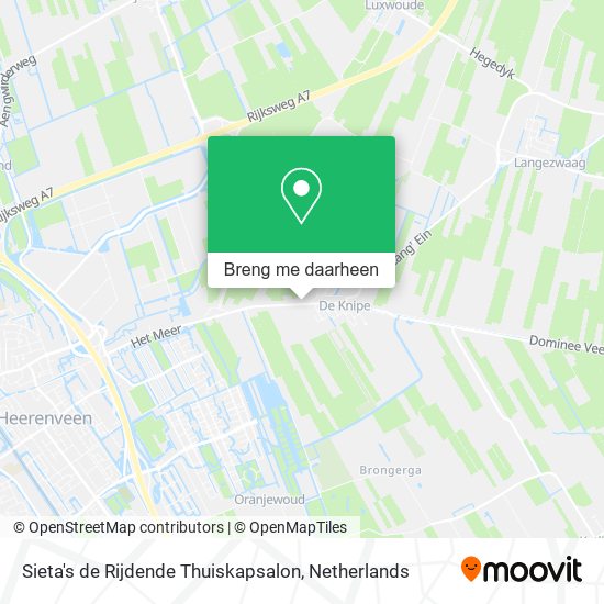 Sieta's de Rijdende Thuiskapsalon kaart