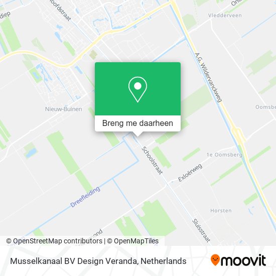 Musselkanaal BV Design Veranda kaart