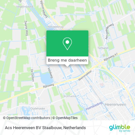 Acs Heerenveen BV Staalbouw kaart
