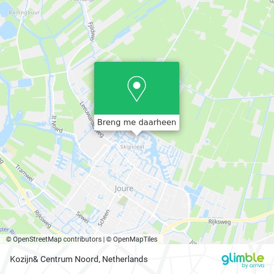 Kozijn& Centrum Noord kaart