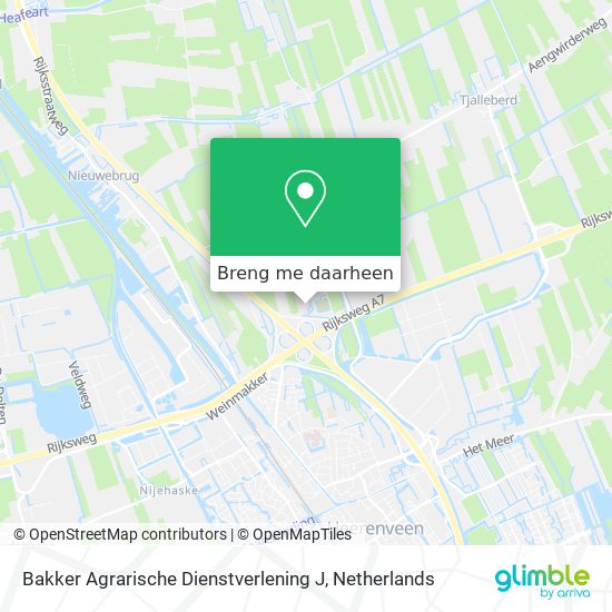 Bakker Agrarische Dienstverlening J kaart