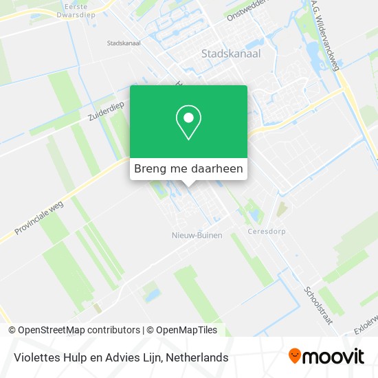 Violettes Hulp en Advies Lijn kaart