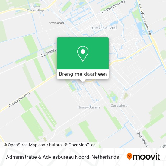 Administratie & Adviesbureau Noord kaart