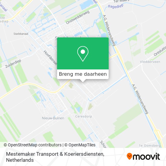 Mestemaker Transport & Koeriersdiensten kaart