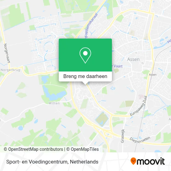 Sport- en Voedingcentrum kaart
