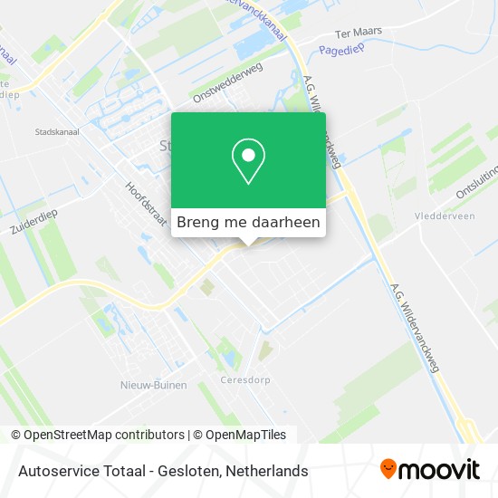 Autoservice Totaal - Gesloten kaart