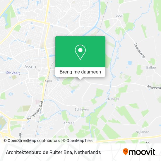 Architektenburo de Ruiter Bna kaart