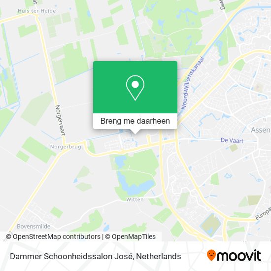 Dammer Schoonheidssalon José kaart