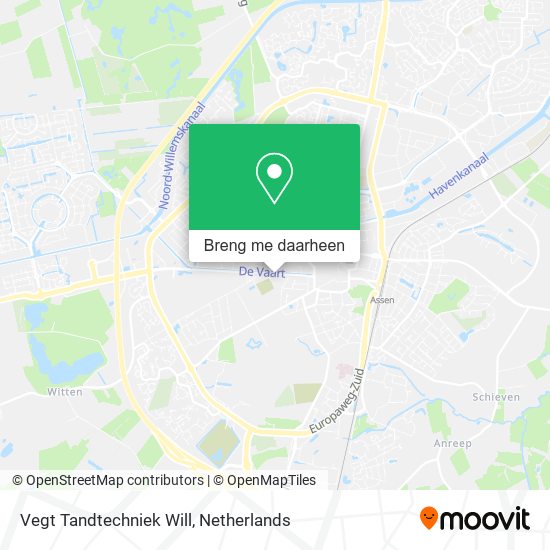Vegt Tandtechniek Will kaart