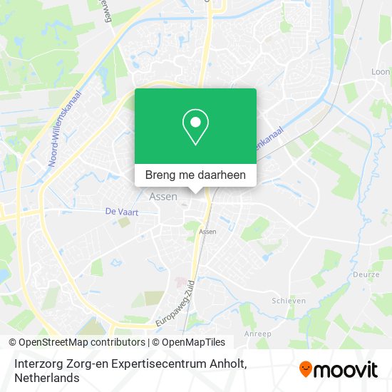 Interzorg Zorg-en Expertisecentrum Anholt kaart