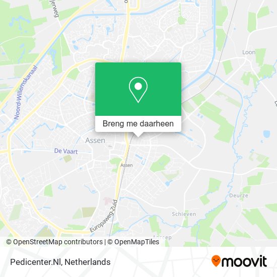 Pedicenter.Nl kaart