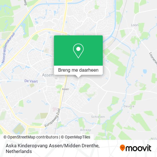 Aska Kinderopvang Assen / Midden Drenthe kaart