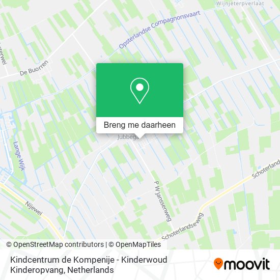 Kindcentrum de Kompenije - Kinderwoud Kinderopvang kaart