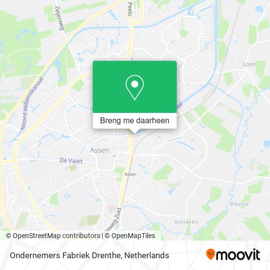 Ondernemers Fabriek Drenthe kaart