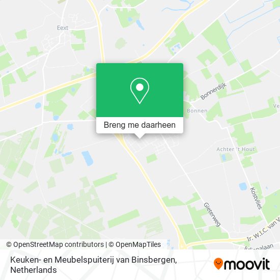 Keuken- en Meubelspuiterij van Binsbergen kaart