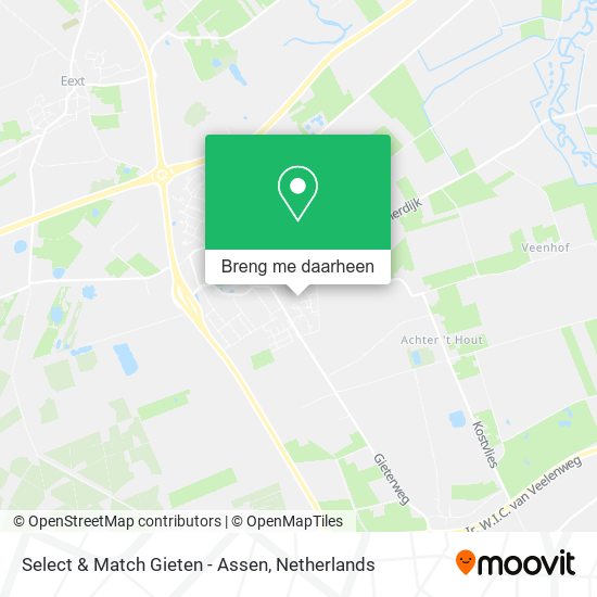 Select & Match Gieten - Assen kaart