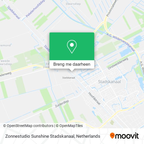 Zonnestudio Sunshine Stadskanaal kaart