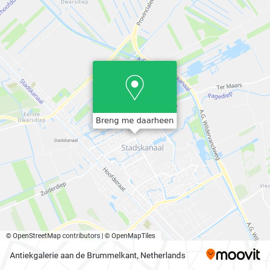 Antiekgalerie aan de Brummelkant kaart