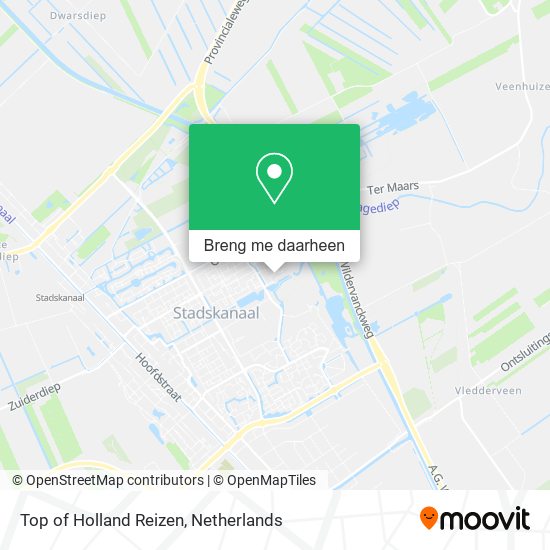 Top of Holland Reizen kaart
