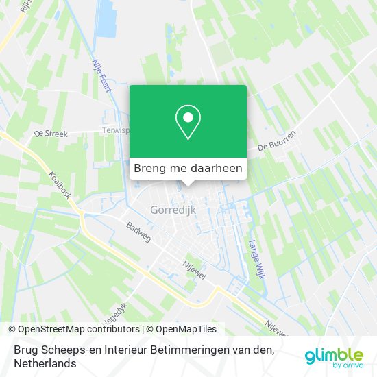 Brug Scheeps-en Interieur Betimmeringen van den kaart