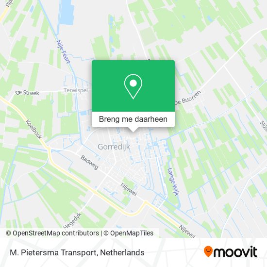 M. Pietersma Transport kaart
