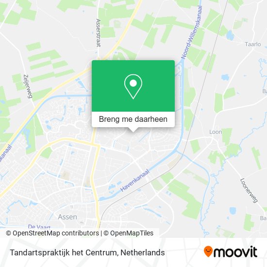 Tandartspraktijk het Centrum kaart