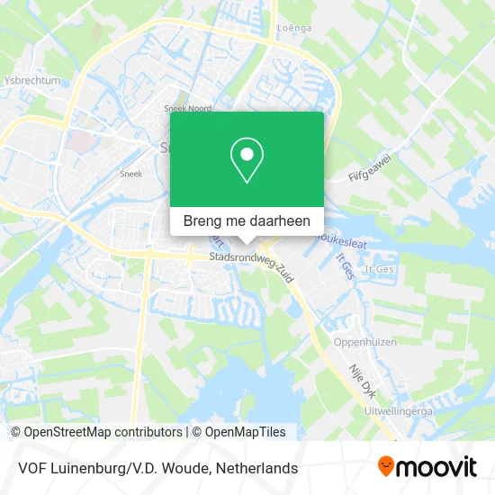 VOF Luinenburg/V.D. Woude kaart