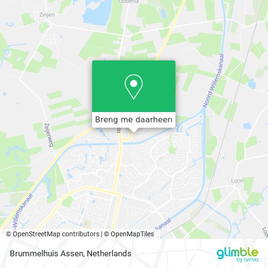 Brummelhuis Assen kaart