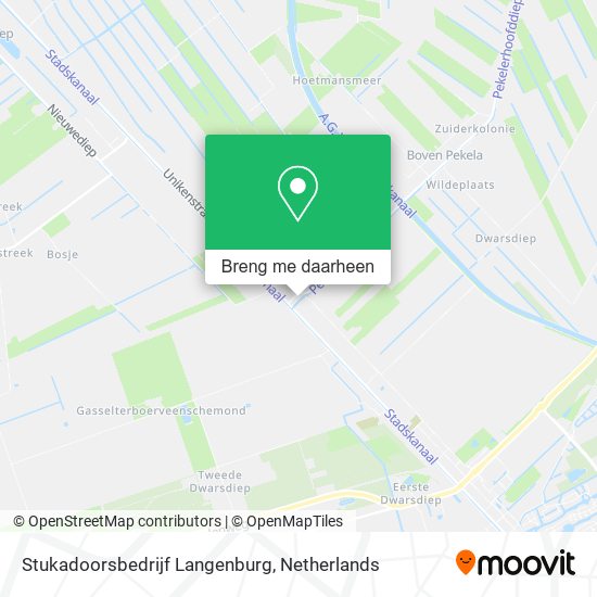 Stukadoorsbedrijf Langenburg kaart