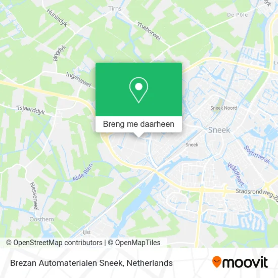 Brezan Automaterialen Sneek kaart