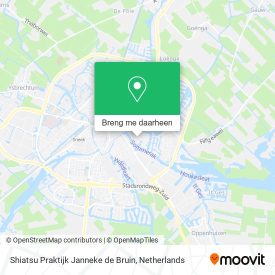 Shiatsu Praktijk Janneke de Bruin kaart