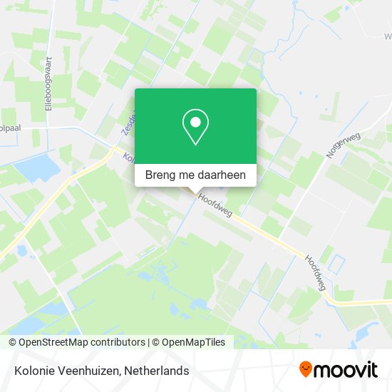 Kolonie Veenhuizen kaart