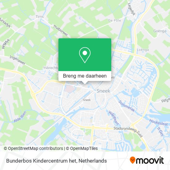 Bunderbos Kindercentrum het kaart