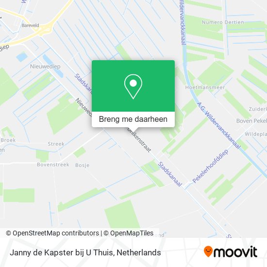Janny de Kapster bij U Thuis kaart
